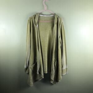 Jane and Delancey hooded long sleeve lightweight cardigan jacket
